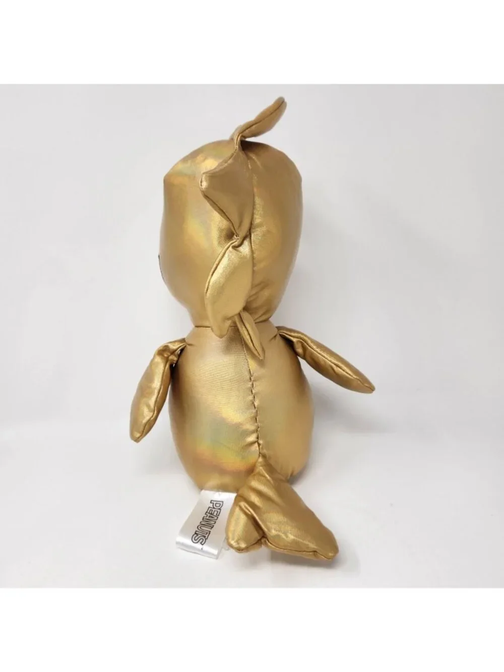 Kohl's Cares Peanuts 75th Anniversary Woodstock Plush Metallic Gold Fabric